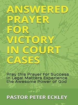 cover image of Answered Prayer for Victory in Court Cases